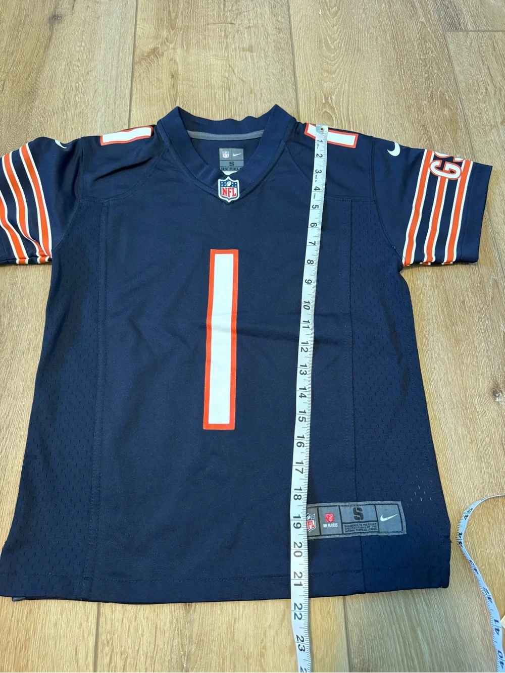 NFL Chicago Bears Football Jersey Nike Size Youth Small #1 Justin Fields